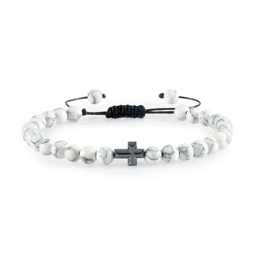 Harmony & Faith Stone Bead Bracelet™