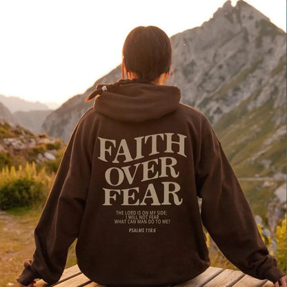 Faith Over Fear Casual Hoodie
