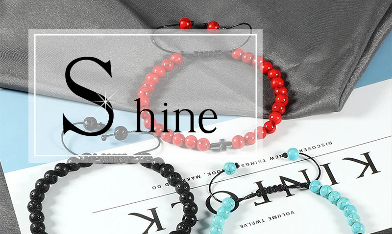 Harmony & Faith Stone Bead Bracelet™