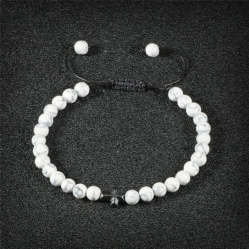 Harmony & Faith Stone Bead Bracelet™