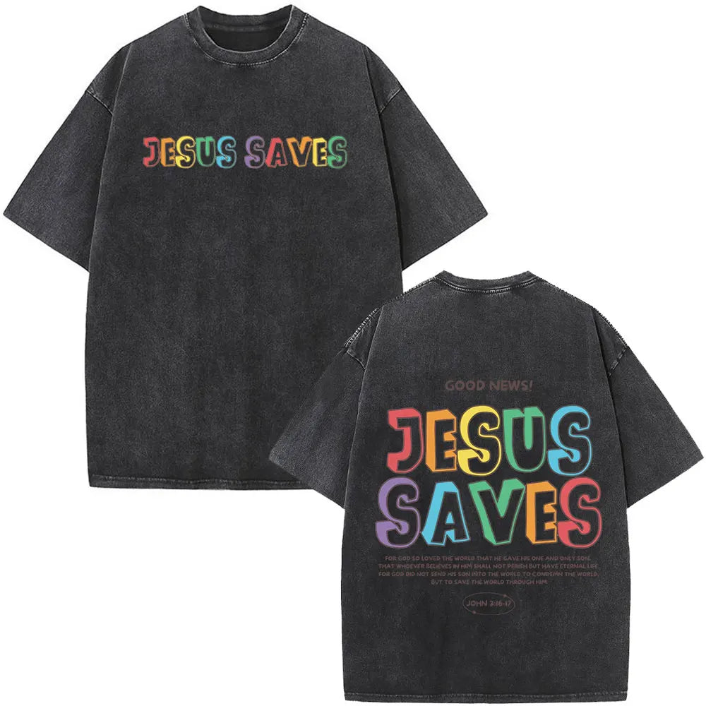 Good News! Jesus saves Vintage Tee